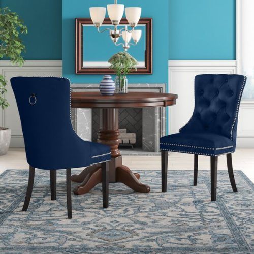 Bob Stripe Upholstered Dining Chairs (Set Of 2) (Photo 13 of 20)