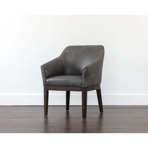 Ansar Faux Leather Barrel Chairs (Photo 16 of 20)