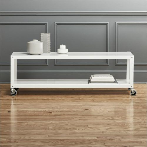 Go-Cart White Rolling Coffee Tables (Photo 2 of 20)