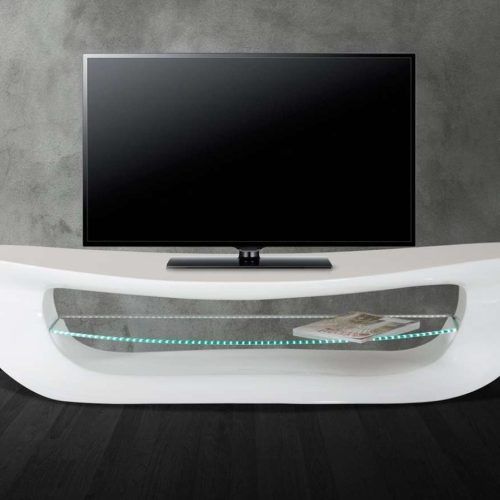 White Oval Tv Stands (Photo 13 of 15)