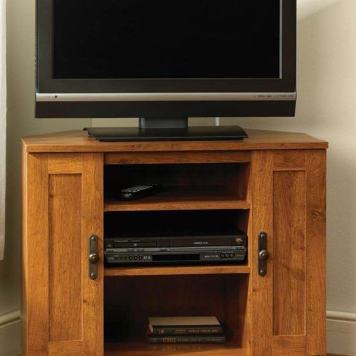 Oak Tv Cabinets For Flat Screens With Doors (Photo 13 of 20)