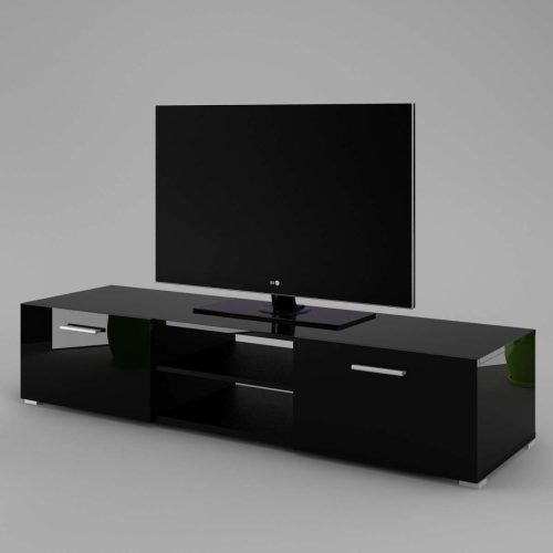 Tv Cabinets Black High Gloss (Photo 2 of 20)