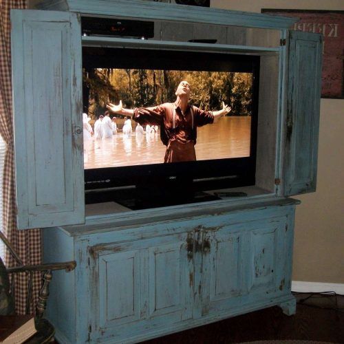Enclosed Tv Cabinets For Flat Screens With Doors (Photo 2 of 20)