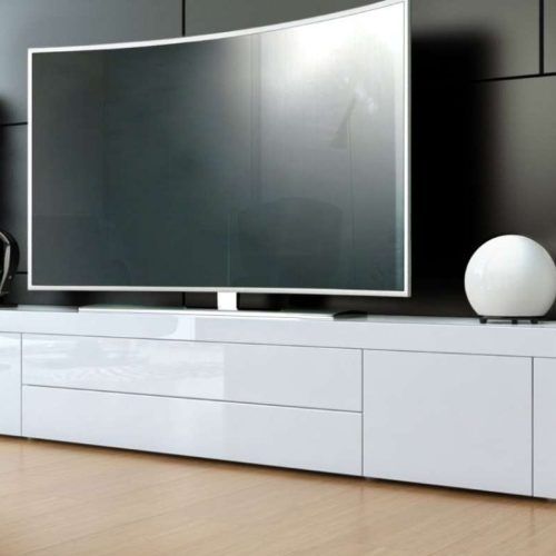 Long White Tv Stands (Photo 8 of 15)