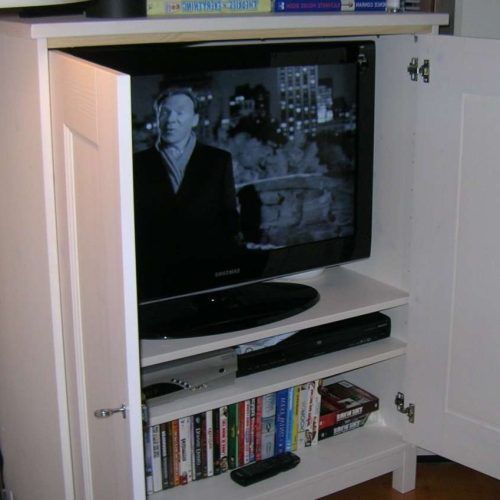 Enclosed Tv Cabinets For Flat Screens With Doors (Photo 1 of 20)