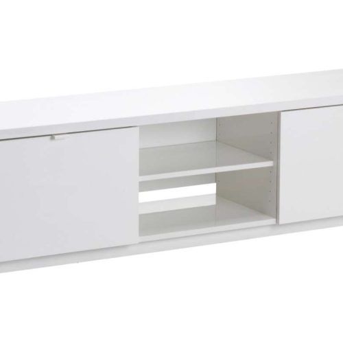 White Gloss Oval Tv Stands (Photo 15 of 15)