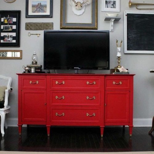 Red Gloss Tv Cabinets (Photo 9 of 20)