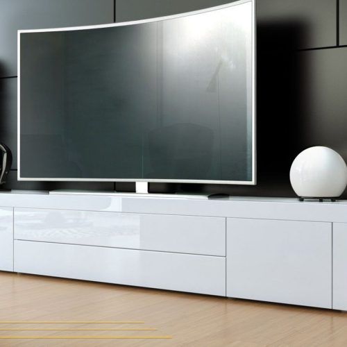 High Glass Modern Entertainment Tv Stands For Living Room Bedroom (Photo 7 of 20)