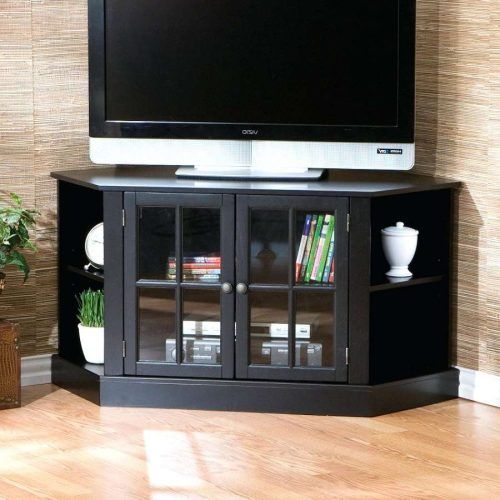 Black Corner Tv Stands For Tvs Up To 60 (Photo 19 of 20)