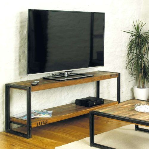 Reclaimed Wood And Metal Tv Stands (Photo 11 of 20)