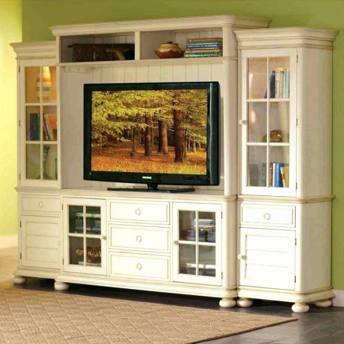 Wooden Tv Cabinets With Glass Doors (Photo 19 of 20)