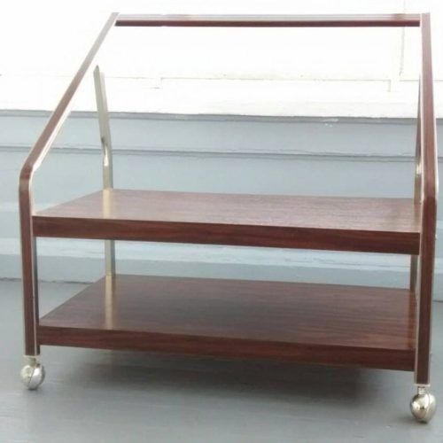 Rolling Tv Stands With Wheels With Adjustable Metal Shelf (Photo 15 of 20)