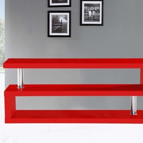Red Gloss Tv Stands (Photo 1 of 15)