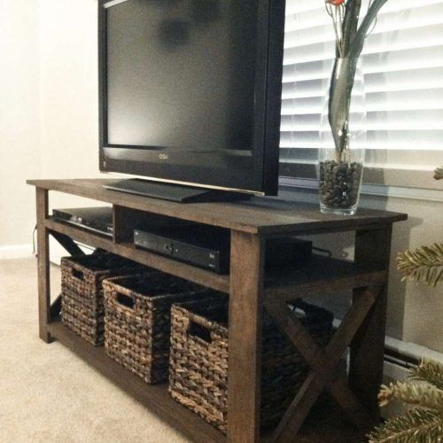 Tv Stands With Baskets (Photo 3 of 15)