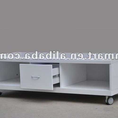 Easyfashion Modern Mobile Tv Stands Rolling Tv Cart For Flat Panel Tvs (Photo 10 of 20)