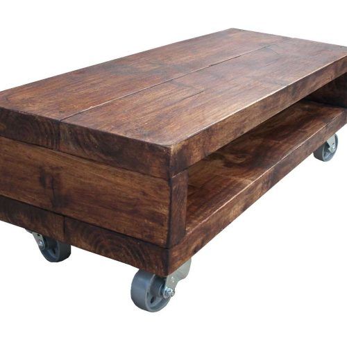 Wooden Tv Stands With Wheels (Photo 4 of 15)