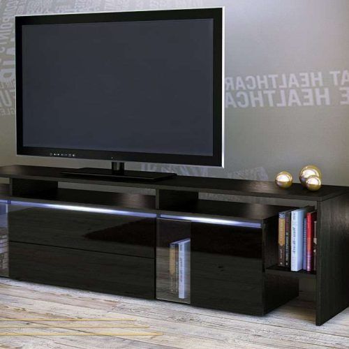 White High Gloss Tv Stands Unit Cabinet (Photo 15 of 15)