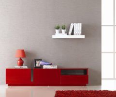 15 Ideas of Red Modern Tv Stands