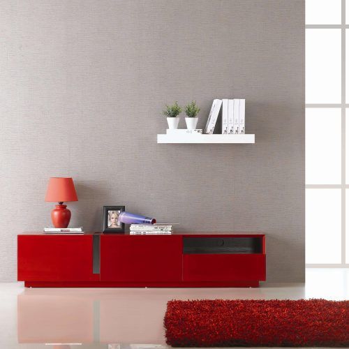 Red Modern Tv Stands (Photo 1 of 15)