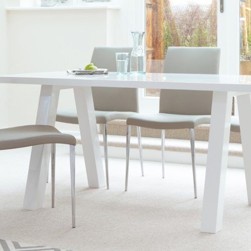 White Gloss Dining Room Tables (Photo 17 of 20)