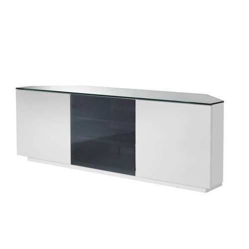Black Corner Tv Cabinets With Glass Doors (Photo 18 of 20)