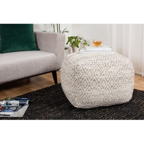 Green Fabric Square Storage Ottomans With Pillows (Photo 8 of 20)