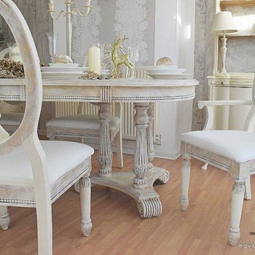 Shabby Chic Cream Dining Tables And Chairs (Photo 16 of 20)