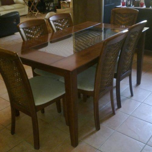 Wooden Glass Dining Tables (Photo 11 of 20)