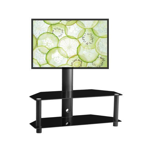 Tv Stands Fwith Tv Mount Silver/Black (Photo 14 of 20)
