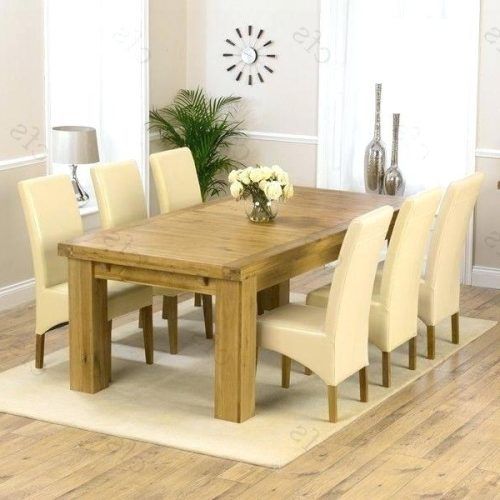 Chunky Solid Oak Dining Tables And 6 Chairs (Photo 16 of 20)