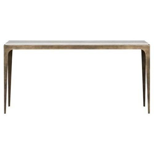 White Stone Console Tables (Photo 12 of 20)