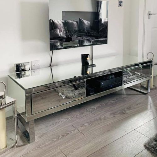 Loren Mirrored Wide Tv Unit Stands (Photo 16 of 20)