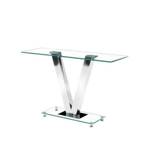 Rectangular Glass Top Console Tables (Photo 12 of 20)