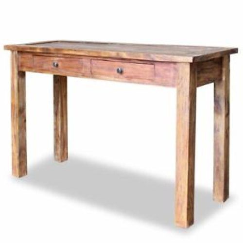 Smoked Barnwood Console Tables (Photo 7 of 20)