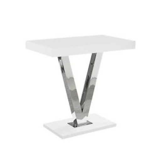 Gloss White Steel Console Tables (Photo 16 of 20)