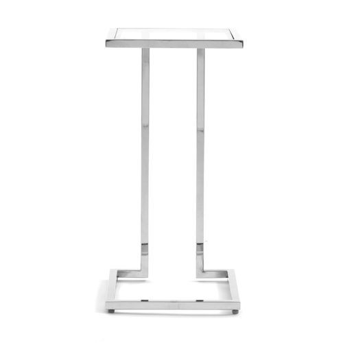 Parsons Clear Glass Top & Stainless Steel Base 48X16 Console Tables (Photo 10 of 20)