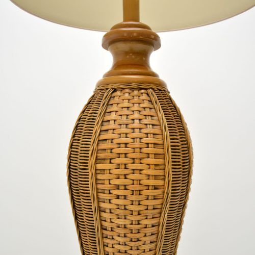 Woven Cane Floor Lamps (Photo 6 of 20)