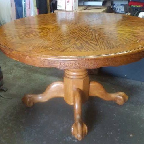 Vintage Brown 48-Inch Round Dining Tables (Photo 8 of 20)