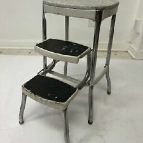 White Antique Brass Stools (Photo 14 of 20)
