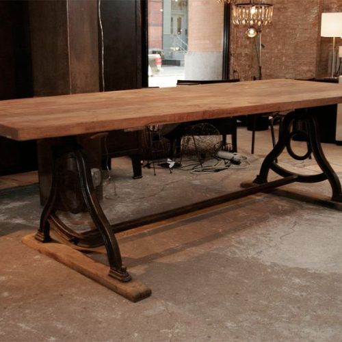 Reclaimed Teak And Cast Iron Round Dining Tables (Photo 20 of 20)