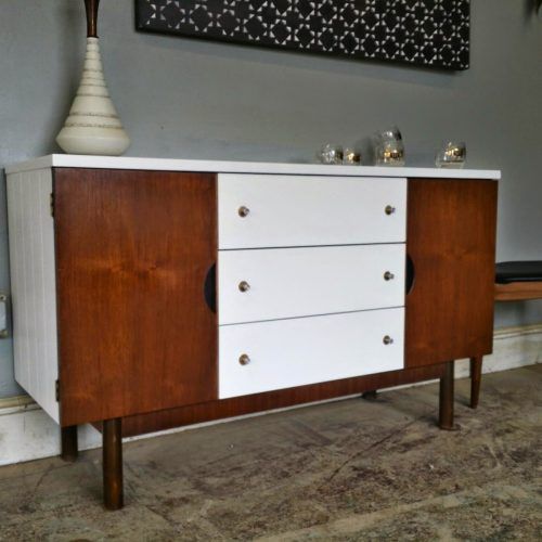 Mid-Century White Buffets (Photo 5 of 20)
