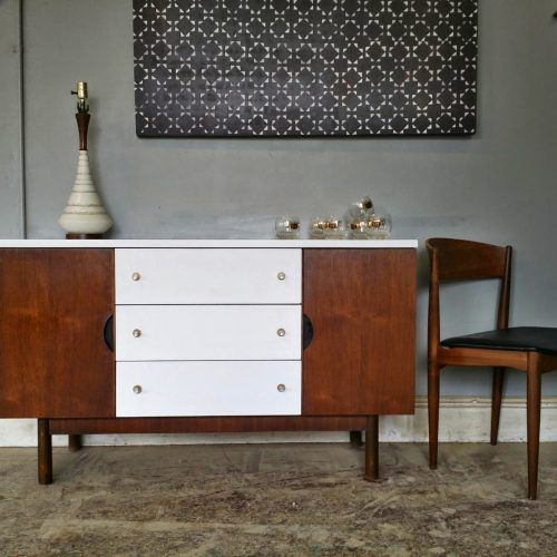 Mid-Century White Buffets (Photo 3 of 20)