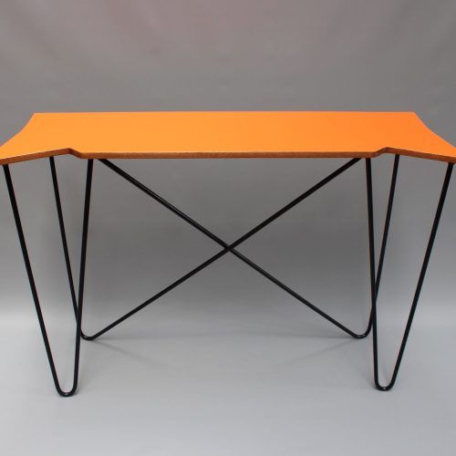 Orange Inlay Console Tables (Photo 4 of 20)