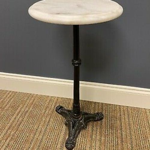 Antique Brass Round Console Tables (Photo 8 of 20)