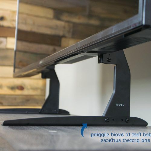Modern Black Universal Tabletop Tv Stands (Photo 10 of 20)