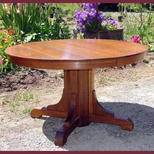Craftsman Round Dining Tables (Photo 8 of 20)