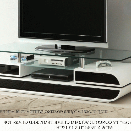 White And Black Tv Stands (Photo 1 of 15)