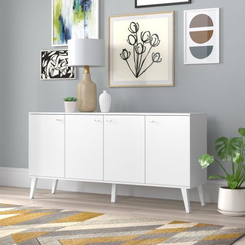 Mid-Century Modern White Sideboards (Photo 9 of 20)