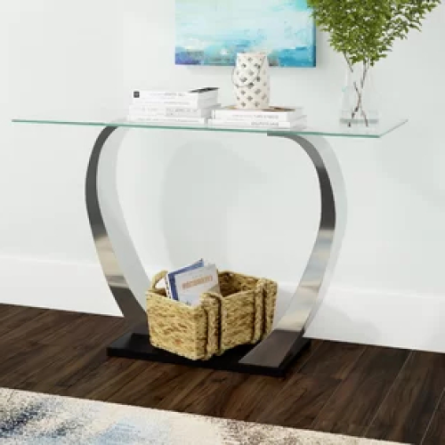 Glass And Pewter Oval Console Tables (Photo 11 of 20)