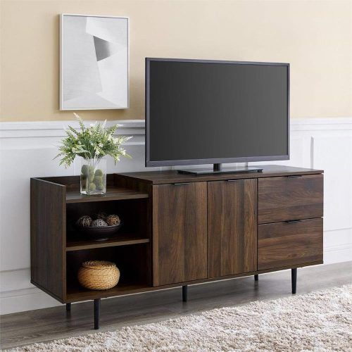 Walker Edison Contemporary Tall Tv Stands (Photo 8 of 20)